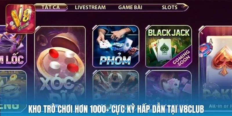 Kho trò chơi hơn 1000+ cực kỳ hấp dẫn
